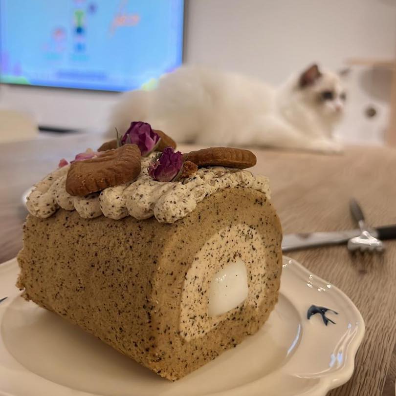 伯爵茶淡忌廉鮮奶麻糬蛋糕